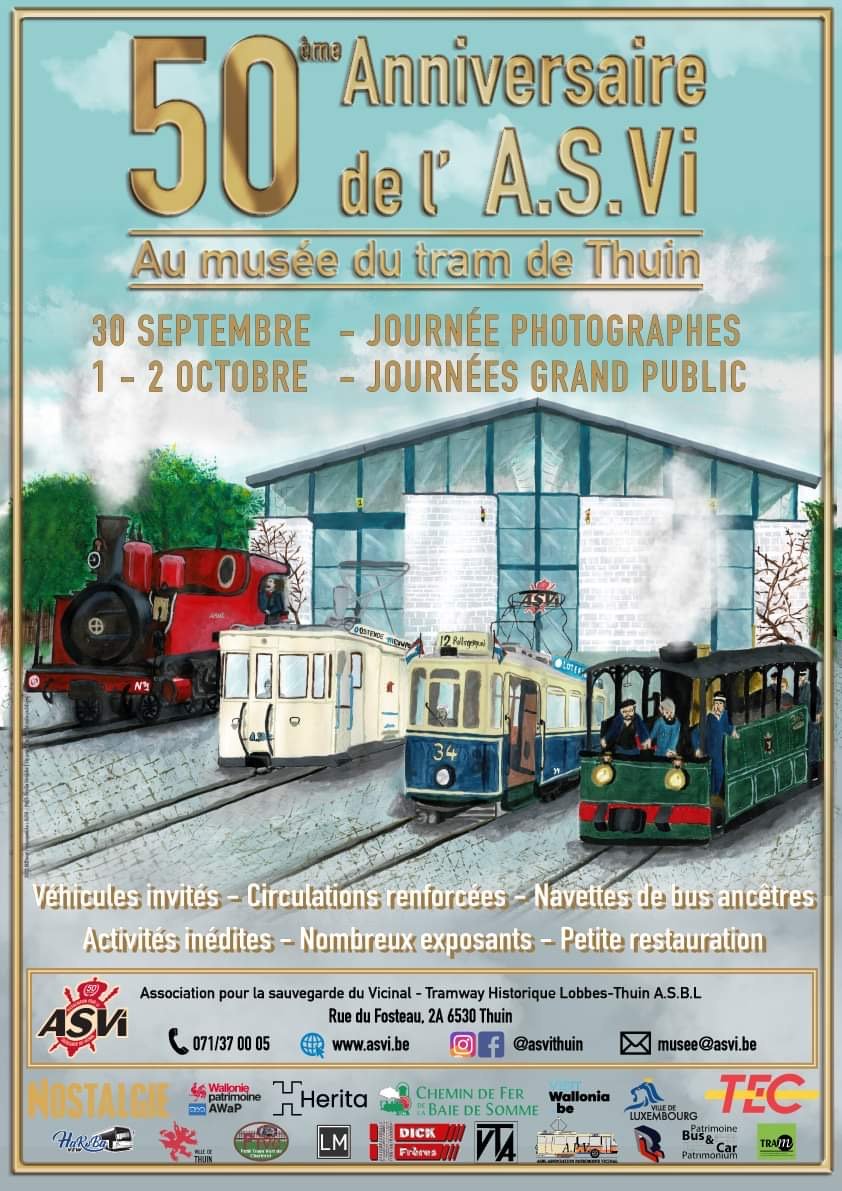 Affiche du 50ième anniversaire de l'A.S.Vi - Thuin, Belgique (2022)